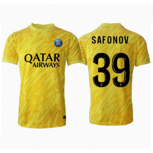 Fotballdrakt Herre Paris Saint-Germain Matvei Safonov #39 Keeper Tredjedrakt 2024-25 Kortermet